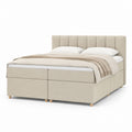 Polsterbett mit 4 Schubladen Beige Polyester rechteckig 180 x 200 cm