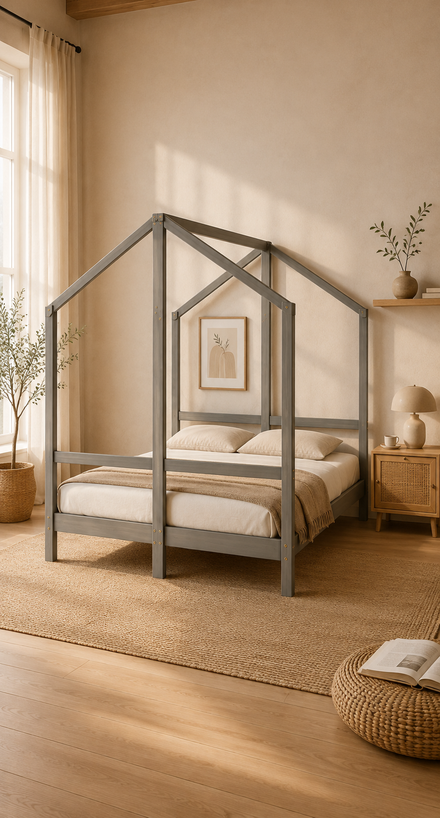 Metallbett Haus
