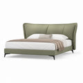 Polsterbett Doppelbett Olivgrün Polyester rechteckig Liegefläche 160 x 200 cm Außenmaß 180 x 220 x 110 cm